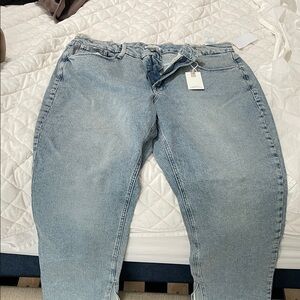 Good American Denim Blue Boyfriend Jeans